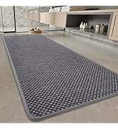 PADOOR-Bath Mat Runner-Super Absorbent Chenille Bathroom Mats-Rubber Backed Bath Mats for Bathroo...