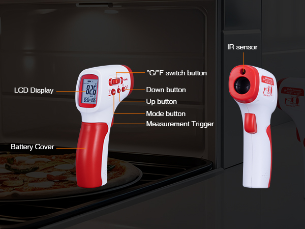 temperature deep fryer thermometer for oil heat guns grill gun temp gun thermometer