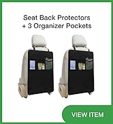 Seat Protector, Back Seat Protector, Seat Back Protector, Kick Mats Back Seat Protector