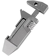WARHERO Titanium EDC Pry Bar Multitool with Ratchet Screwdriver, Wrenches, Crowbar, Bottle and Bo...