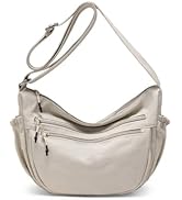 Trendy Crescent Bag Nylon Crossbody Bags for Women Lightweight Sling Hobo Luna Bag Multi-Pocket S...
