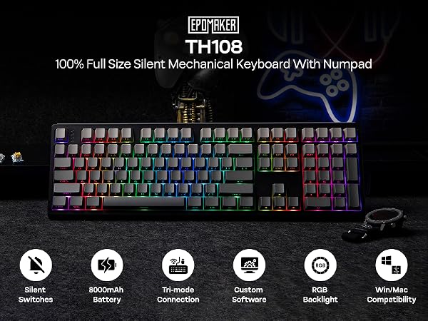 TH108 Wireless Gaming Keyboard
