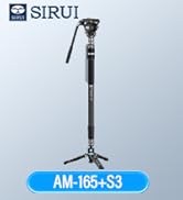 SIRUI Carbon Fiber Video Monopod for Camera, 3-in-1 Monopod for Gimbal, Max. 6kg Load Capacity Fl...