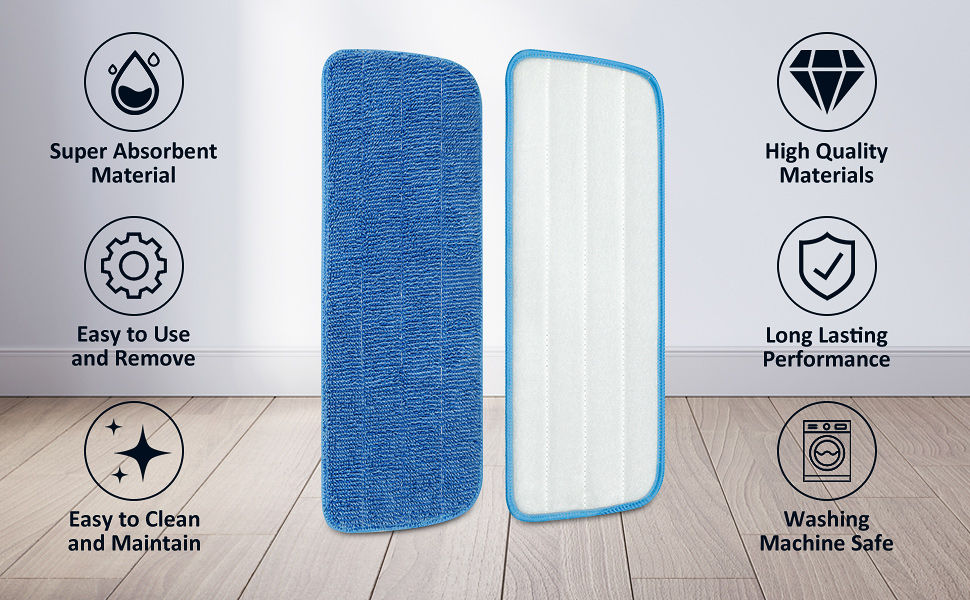 Spray Floor Mops Compatible with Bona & Other Flat Mop System