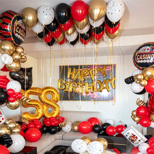 red black and gold balloons red black and gold party balloons black and red latex balloons