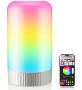 RGBICWW Smart Table Lamp, Touch Bedside Lamp with App Control, LED Desk Lamp with Music Sync, 30+...