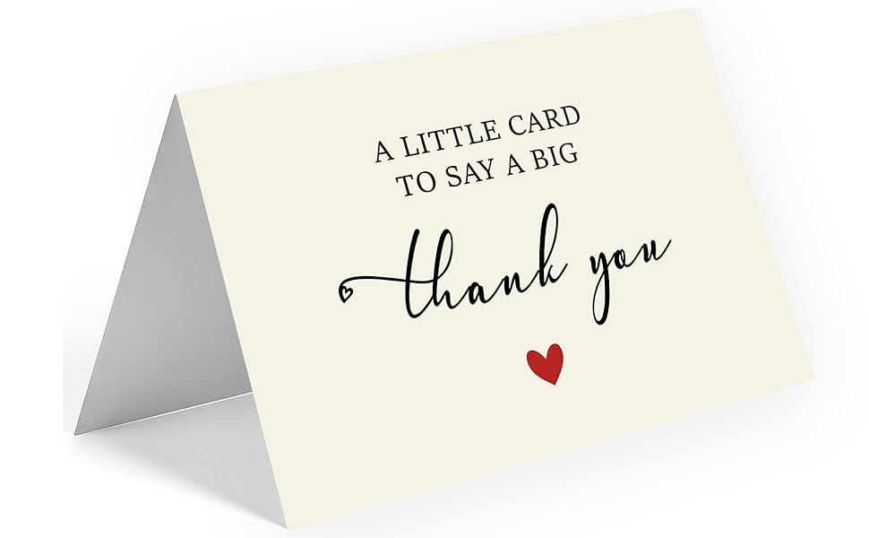 WowBefun, Thank You Cards, Thank You Cards with Envelopes, Thank You Nores, Small Thank You Cards