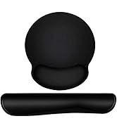 Ergonomic Mouse Pad with Wrist Support, Premium Memory Foam Keyboard Wrist Support Bar and Mouse ...