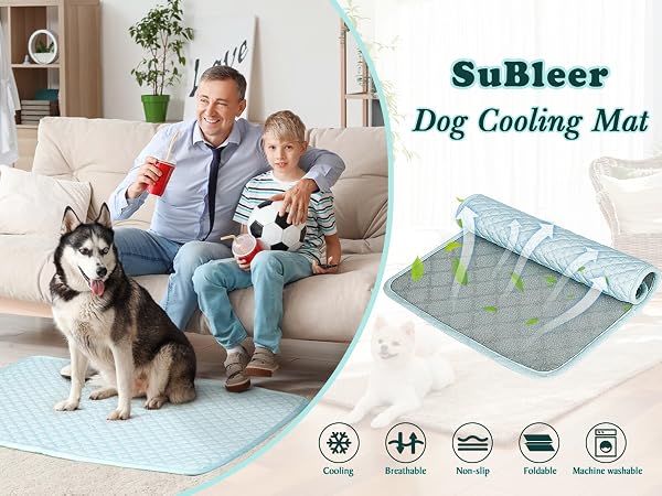 Upgraded Self-Cooling Dog Mat – Keep Your Pet Cool and Comfortable All Summer Long!