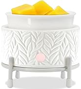 EQUSUPRO Ceramic Candle Wax Melt Warmer - Electric Wax Melt Burner with Iron Stand for Scented Wa...