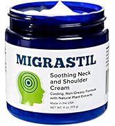 Basic Vigor Migrastil Soothing Neck & Shoulder Cream - Fast-Acting & Powerful - Non-Greasy Topica...