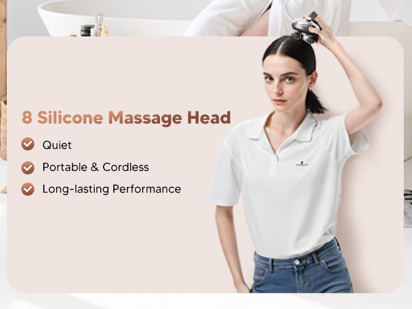 silicone massage head