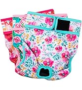 Paw Legend Washable Reusable Female Dog Period Diapers for Heat Doggie Puppy Diapers for Female D...