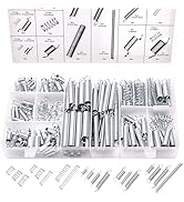 Ruibapa 200PCS Spring Assortment Kit Zinc Plated Extension and Compression Springs Kit with 20 Di...