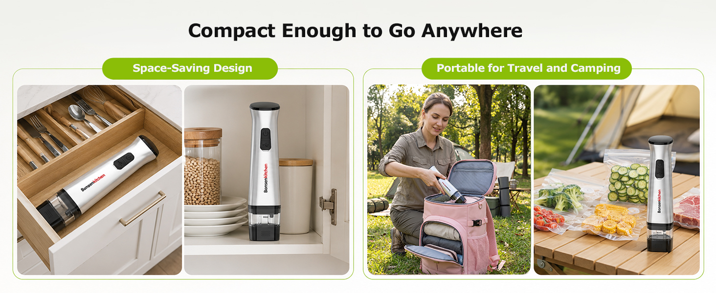 Bonsenkitchen Handheld vacuum machine
