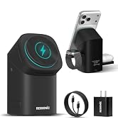 3 in 1 Wireless Charging Station for Apple & Samsung, 15W Fast Magnetic Wireless Charger Stand fo...
