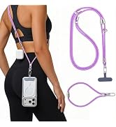 ZOYTONE Phone Lanyard & Phone Wrist Strap, 3 in 1 Adjustable Anti Theft Phone Strap for Cell Phon...
