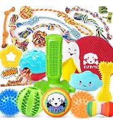 KIPRITII 25 Pack Various Dog Toys Set – Ideal for Teething, Entertainment & Interactive Play, Inc...