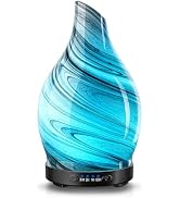 JOYOLO Essential Oil Diffuser, 120ML Glass Aromatherapy Diffuser with Auto Shut-Off and 7 Color L...