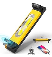 Yzoni 2800LM LED Work Light, Underhood Work Light with 4400mAh Rechargeable & Magnetic Base, 360°...