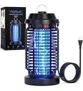 YISSVIC Bug Zapper Outdoor Indoor Waterproof Electric Mosquito Lamp Fly Zapper Killer Effective 4...
