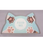 Casaido Cat Food Mat for Pet Dog Food Mat, Cat Mat for Food and Water, Cat Feeding Mat Pet Dog Ca...