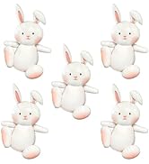 AOBKIAT 30" Extra Large Bunny Balloons for Party Decorations,5PCS Cute Foil Balloons for Rabbit J...
