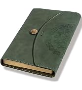 MINICAGIE Vintage Leather Journal for Women Men, Junk Journal Notebook Soft Cover, Book of Shadow...