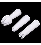 3Pcs White Set Whip Cream Dispenser Head Whipped Nozzle Mounting Mouth Base Tips Dinning Bar Whip...