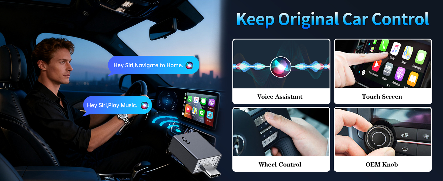 Mini Wireless Bluetooth Car Play Adapter