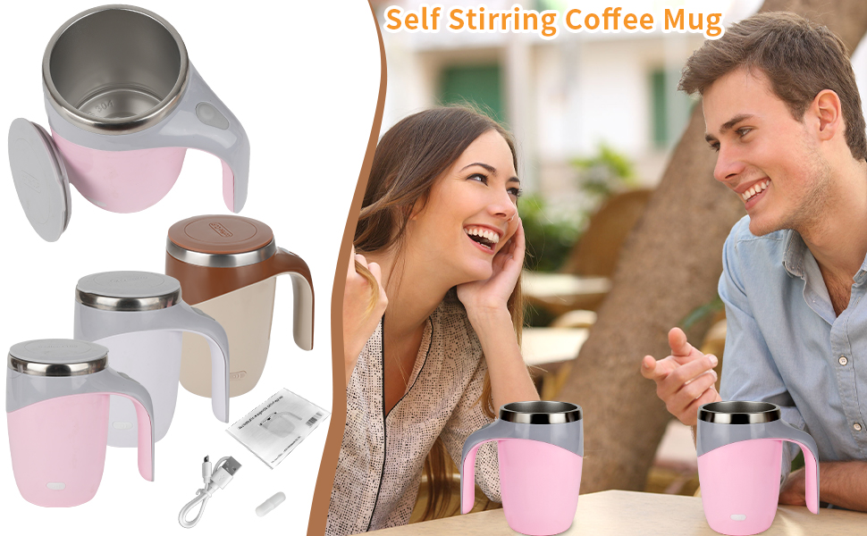 Stainless Steel Self Stirring Mug