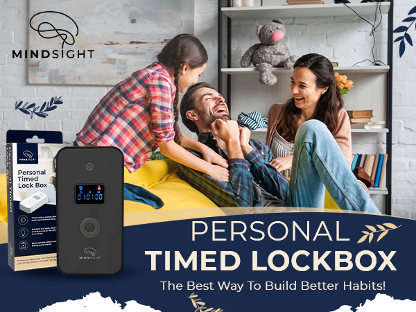 Phone lock box with timer helps reduce screen time distractions and improve focus for work study