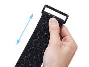 Trilancer Elastic Cinch Straps with Anti-Slip Strips, 14 "x 2" (6 Pack)