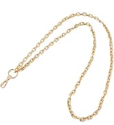 Jizlan 1Pc Gold Chain Necklace Lanyards for ID Badges Stylish Key Lanyard for Women Lanyards for ...