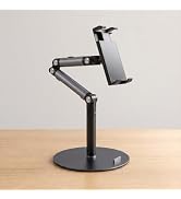 Pisipi Tablet Stand for Phone with Clamp, 3-Section Arm 360° Adjustable Tablet Holder, Compatible...