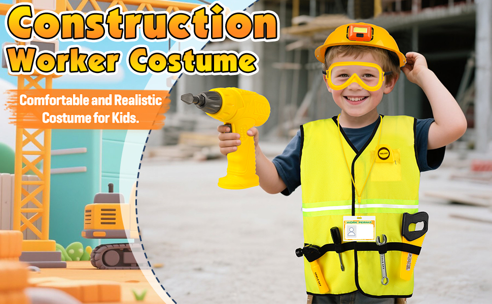 Construction Worker Costume for Kids