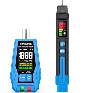 Electrical Test Kit, GFCI Outlet Tester with LCD Display, Non-Contact Voltage Tester Kit with Fla...