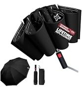 LILAC Large Travel Inverted Umbrella, 54 Inch 10 Ribs Windproof for Rain & Sun, Reverse Automatic...