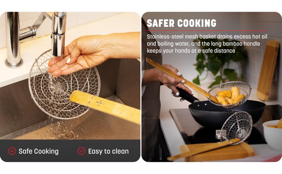Safer cooking and easy to clean