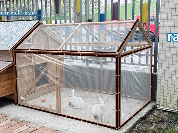 clear tarp with grommets