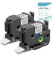 EazeID TZ Tape 24mm 0.94 Laminated Clear TZe-151 Compatible with Brother P Touch TZe Label Tape 1...