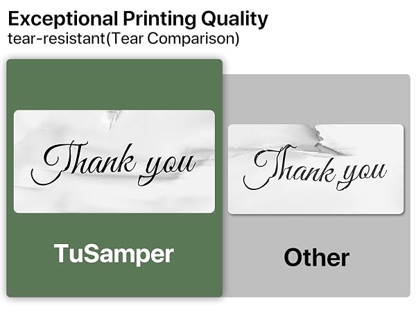 TuSamper Tear-resistant Labels