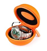 HELMDY Watch Travel Case for Women: Portable Single Watch Box Organizer Travel Watch Case 1 Slot ...