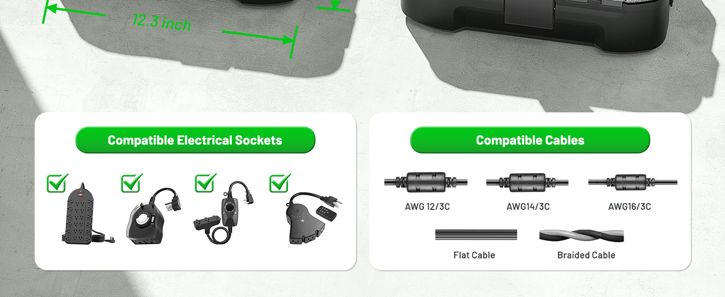 outdoor power cord protector