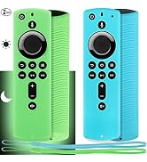 Pinowu Firestick Remote Cover Case (2 Pack) Compatible with Fire TV Stick 4K Alexa Voice Remote C...