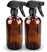 Bontip Glass Spray Bottle, Amber Glass Spray Bottle Set & Accessories Refillable for Plants Windo...