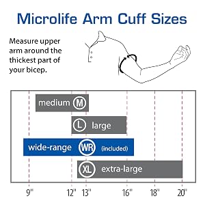 Microlife Arm Cuff Sizes