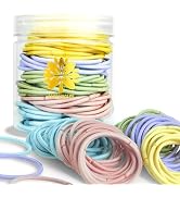 KANPRINCESS 100Pcs Multi-Color Hair Ties For Thick And Curly Hair, Elastic Hair Ties For Women, M...
