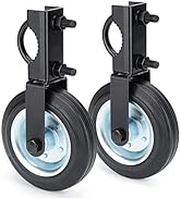 HILLMASTER 6 Inch Gate Wheel Gate Caster Kit with 1-5/8" Thru 2" Gate Frames, Heavy Duty Gate Hel...