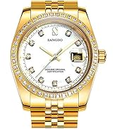 Luxury Men's Automatic Watches Fashion Automatic Self Wind Watch Stainless Calendar Window Water ...